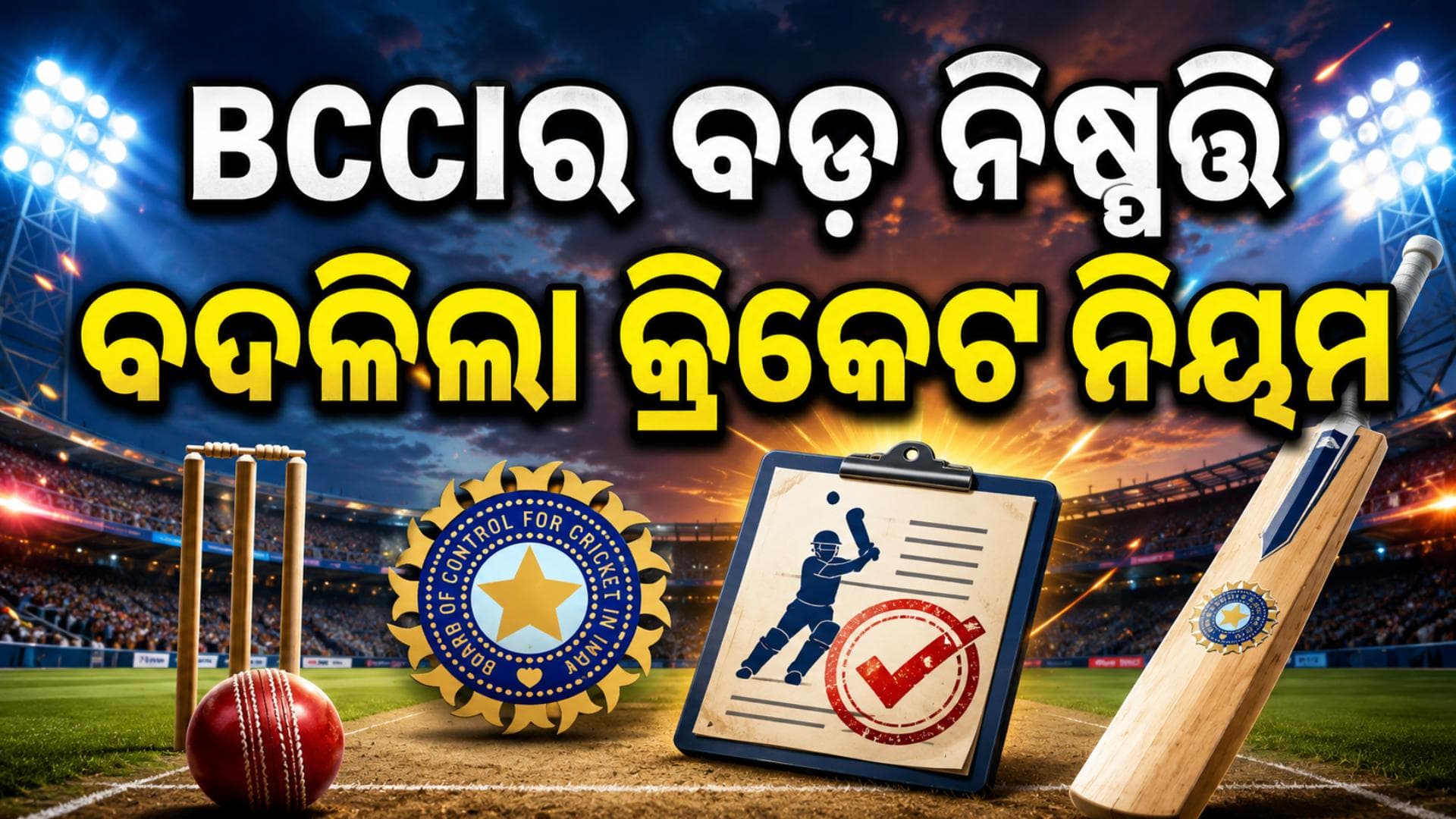 BCCIର ବଡ଼ ନିଷ୍ପତ୍ତି! ଜାଣିଶୁଣି ନୋ-ବଲ୍ ପକାଇଲେ ମ୍ୟାଚ୍ରୁ ବାହାର ହେବେ ଖେଳାଳି