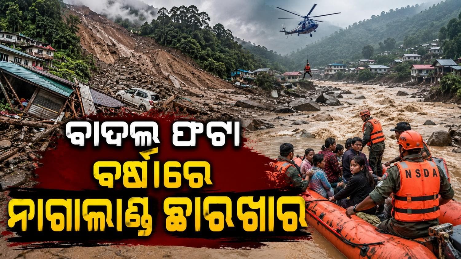 ନାଗାଲାଣ୍ଡରେ ଭୂସ୍ଖଳନ-ବନ୍ୟା ତାଣ୍ଡବ; ୧୨ ହଜାରରୁ ଅଧିକ ପରିବାର ପ୍ରଭାବିତ