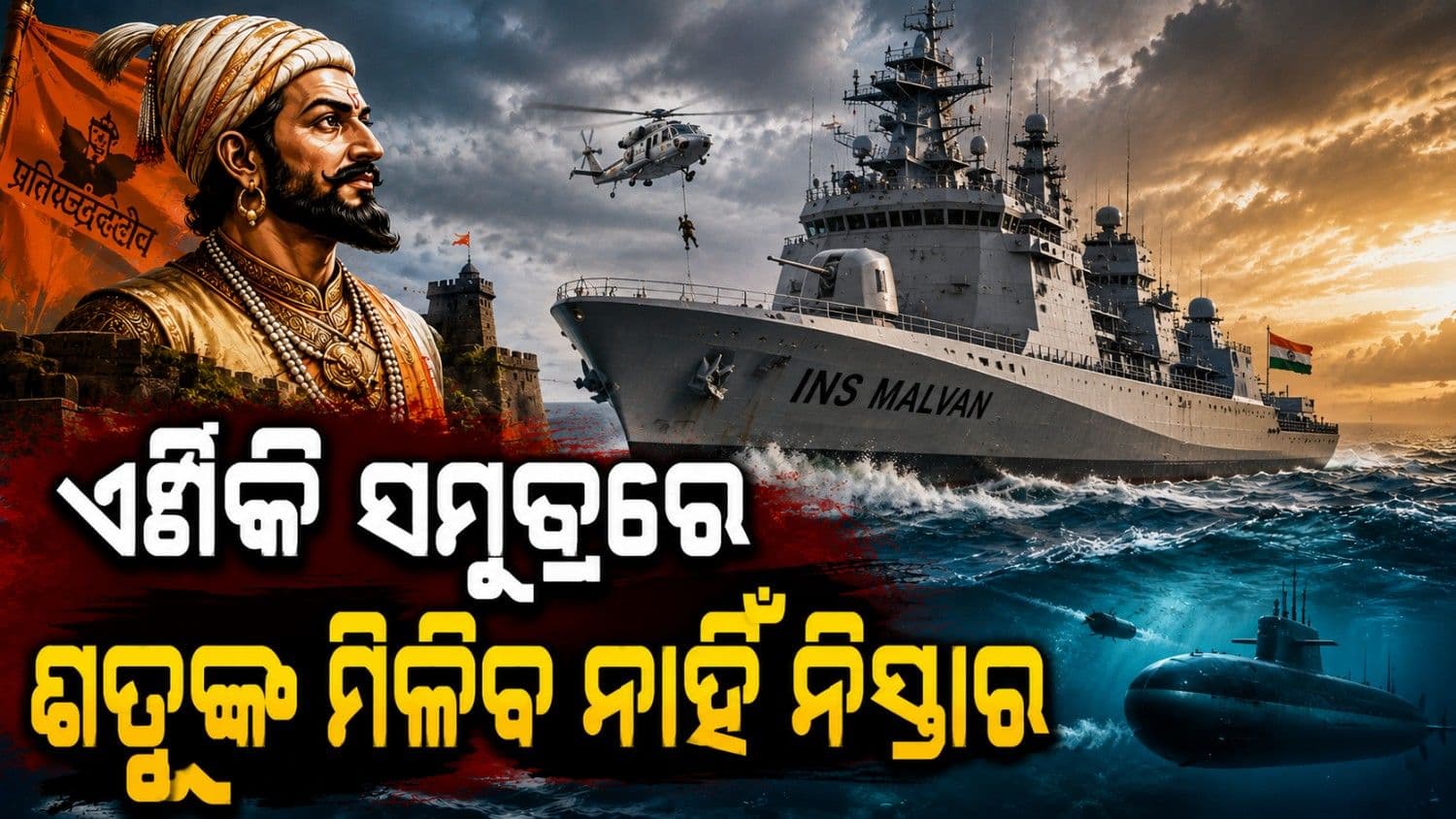 ୩୫୦ ବର୍ଷ ପରେ ଫେରିଲା ଛତ୍ରପତିଙ୍କ ରଣନୀତି! ସେବାରେ ସାମିଲ 'INS ମାଲବନ', କ'ଣ ରହିଛି ଏହାର କାହାଣୀ?