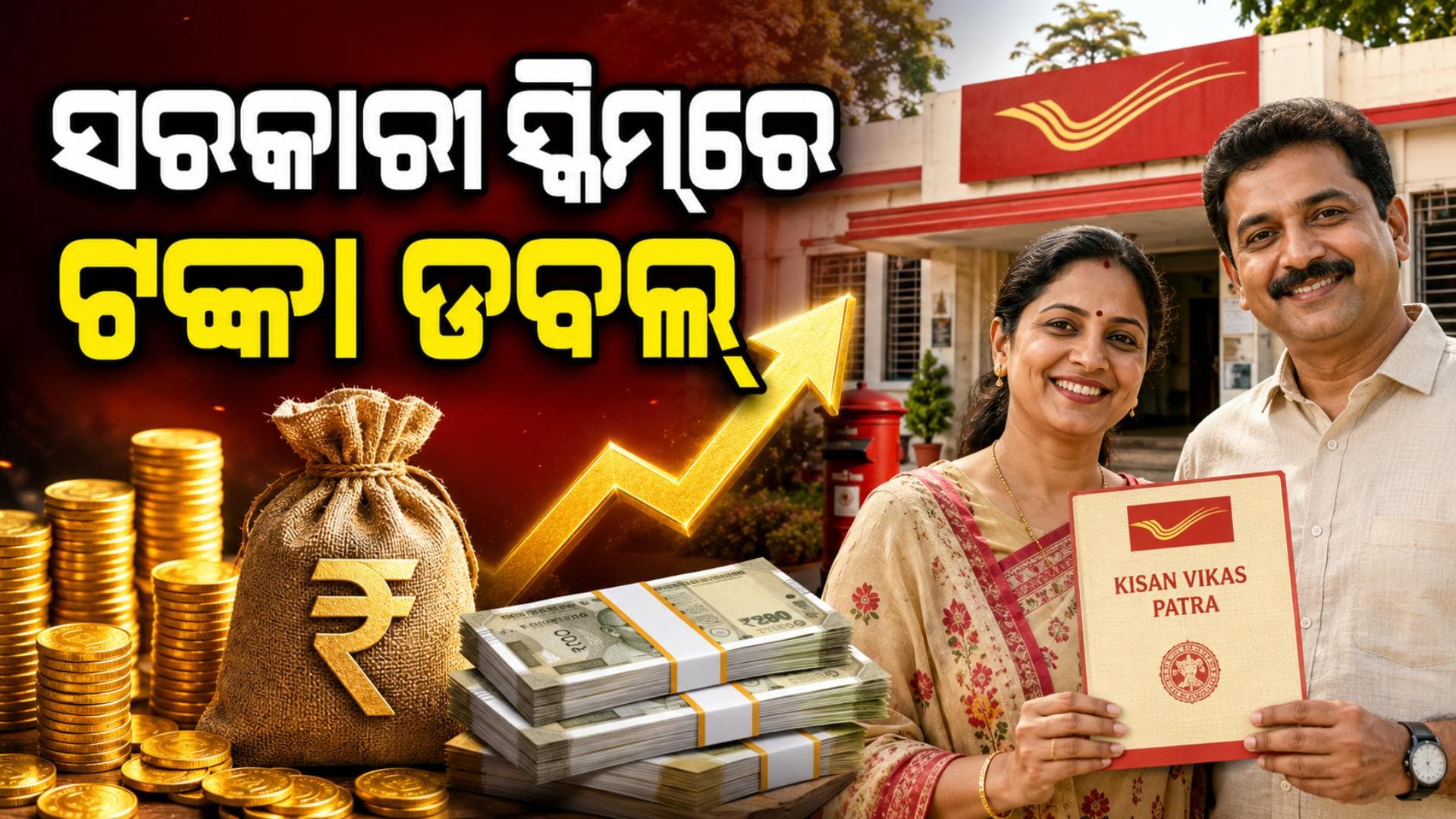 ପୋଷ୍ଟ ଅଫିସ୍ର ଜବରଦସ୍ତ ସ୍କିମ୍, ୧୦ ଲକ୍ଷ ନିବେଶ କଲେ ମିଳିବ ୨୦ ଲକ୍ଷ !