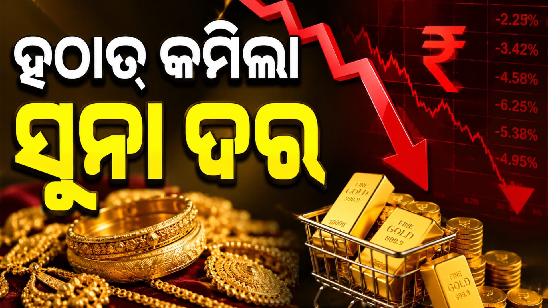 ହଠାତ୍ କମିଲା ସୁନା ଦର, କାହିଁକି ଶସ୍ତା ହେଲା ଗୋଲ୍ଡ ? ଜାଣନ୍ତୁ ବଡ଼ କାରଣ