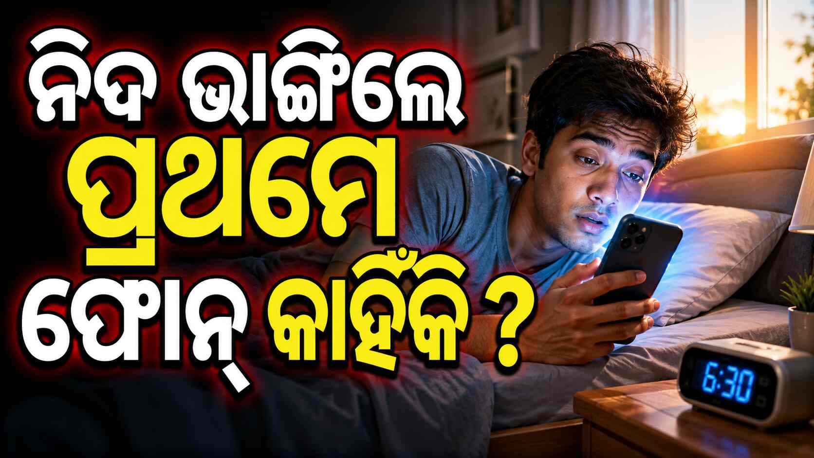 ନିଦରୁ ଉଠିବା ମାତ୍ରେ ଆପଣ ଫୋନ୍ ଖୋଜିଥାନ୍ତି ହେଲେ କାହିଁକି ଜାଣନ୍ତୁ ଏହାର କାରଣ...