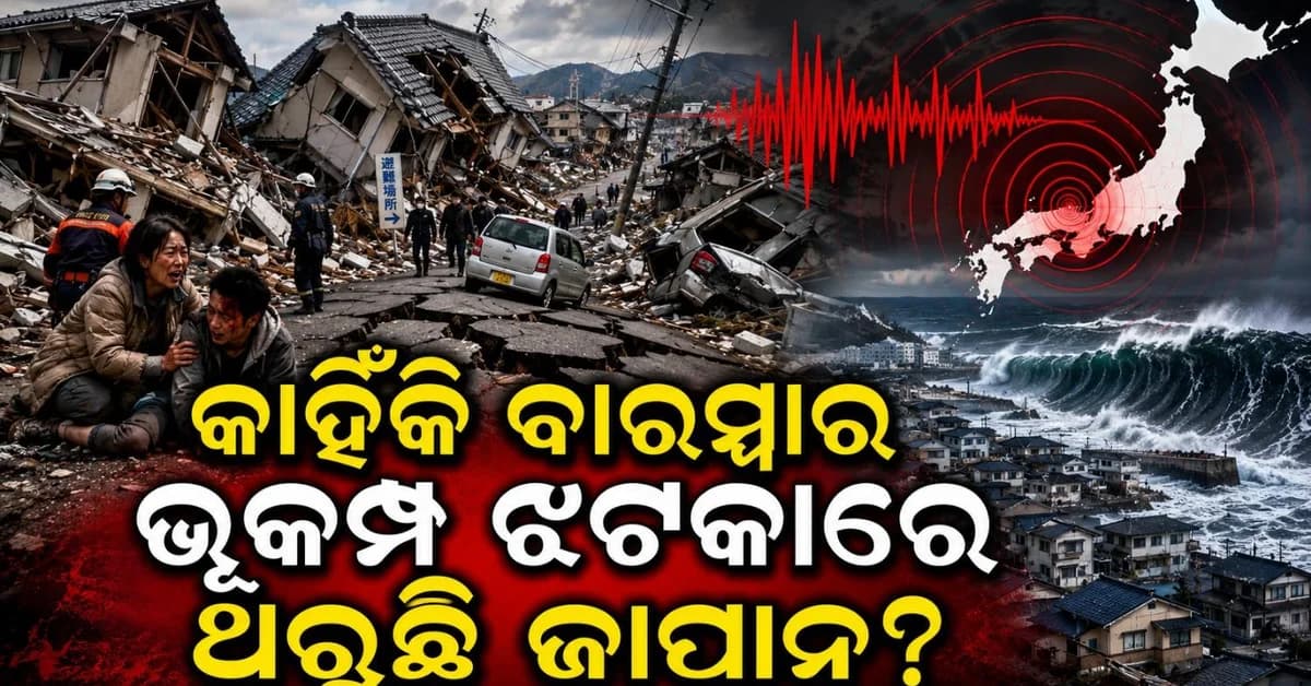 କ୍ୟାମେରାରେ କଏଦ ହେଲା ଭିଡ଼ିଓ; କାହିଁକି ବାରମ୍ବାର ଦୋହଲି ଉଠୁଛି ଜାପାନ?