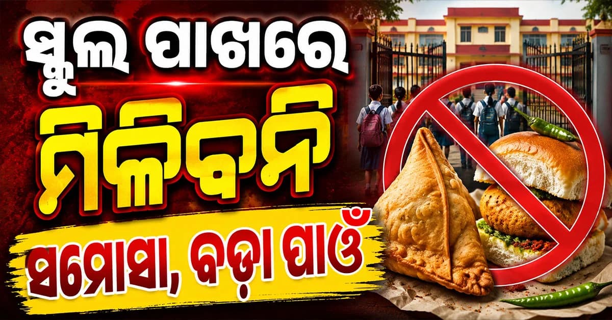 ପିଲାଙ୍କ ପାଇଁ ସରକାରଙ୍କ ବଡ଼ ନିଷ୍ପତ୍ତି: ସମୋସା-ଚିପ୍ସ ଉପରେ କଡ଼ା ରୋକ୍