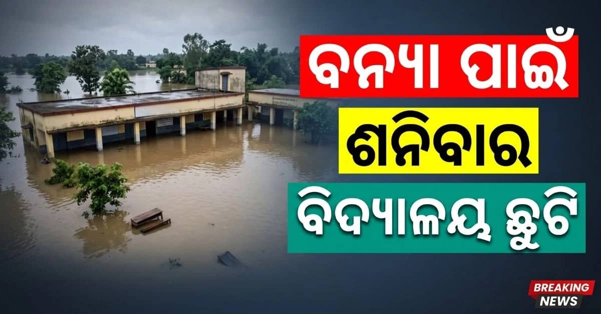 ଅଗଷ୍ଟ ୨ ପୂର୍ବରୁ ନାହିଁ ବଡ଼ ବର୍ଷା ଭୟ; ବନ୍ୟା ଜଳ ଛାଡ଼ି ନଥିବାରୁ କାଲି ସବୁ ସ୍କୁଲ୍ ବନ୍ଦ