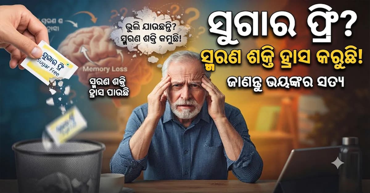 ସୁଗାର-ଫ୍ରି ସେବନ ଦ୍ୱାରା ମସ୍ତିଷ୍କ ଉପରେ ପଡ଼େ ଖରାପ ପ୍ରଭାବ