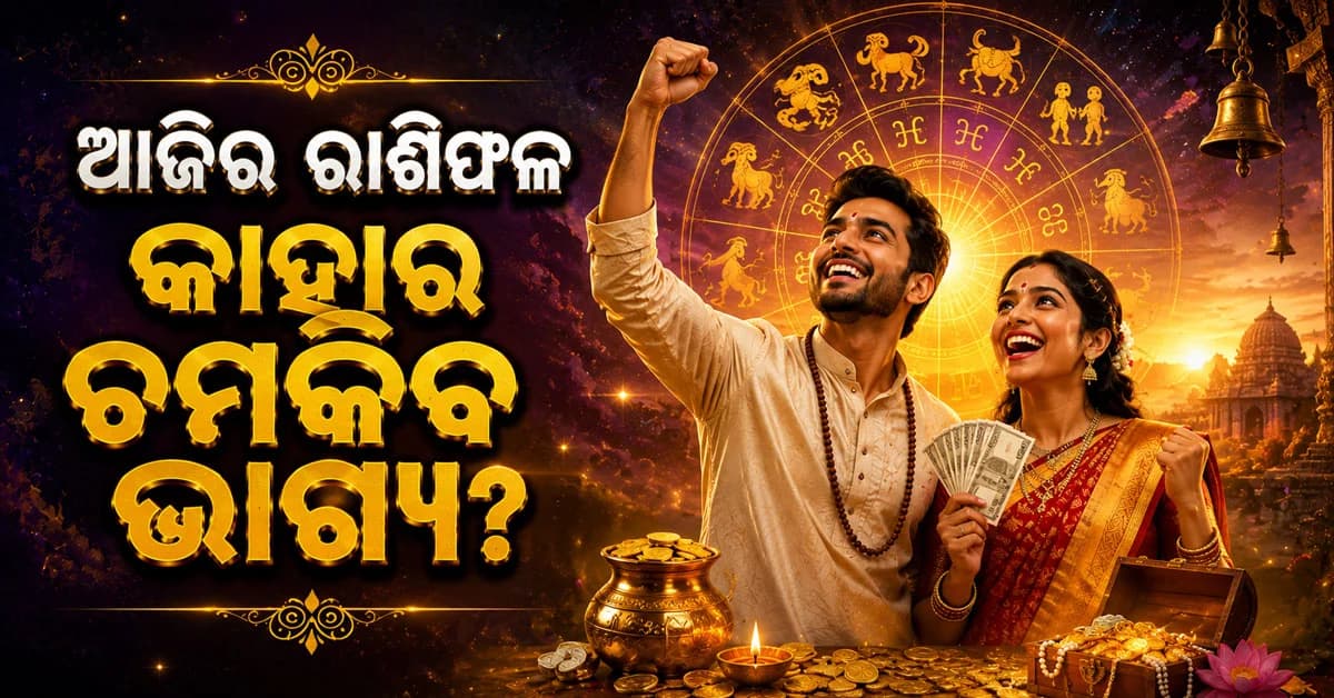 ଆଜିର ରାଶିଫଳ: କେଉଁ ରାଶିକୁ ମିଳିବ ସଫଳତା, କାହାକୁ ରହିବାକୁ ପଡ଼ିବ ସତର୍କ?