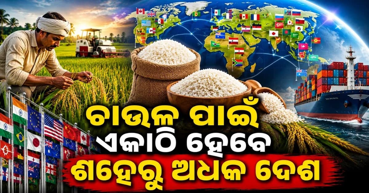 ଅକ୍ଟୋବରରେ ଆୟୋଜିତ ହେବ ଆନ୍ତର୍ଜାତୀୟ ଚାଉଳ ସମ୍ମିଳନୀ; ସ୍ୱାକ୍ଷରିତ ହେବ କୋଟି କୋଟି ଟଙ୍କାର ବ୍ୟବସାୟିକ ଚୁକ୍ତି