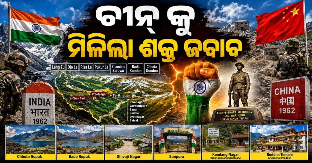 ସାମ୍ରାଜ୍ୟବାଦୀ ଚୀନ୍କୁ ମିଳିଲା ଜବାବ; ଅରୁଣାଚଳ ପ୍ରଦେଶର ୨୭ ସ୍ଥାନ ସରକାରୀ ମାନଚିତ୍ରରେ ସାମିଲ