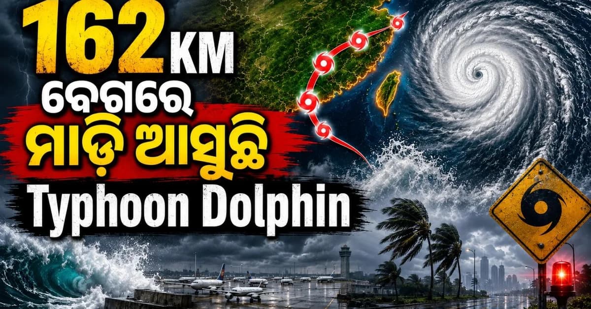 ଜାପାନ୍ ପରେ ଚୀନ୍ ମୁହାଁ ଟାଇଫୁନ୍ 'ଡଲଫିନ୍'; ବନ୍ଦର ଏବଂ ବିମାନ ଚଳାଚଳ ବନ୍ଦ