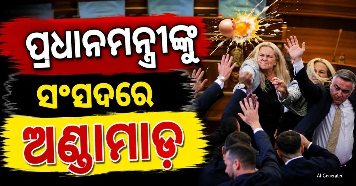ସଂସଦ ଭିତରେ ପ୍ରଧାନମନ୍ତ୍ରୀଙ୍କୁ ଫିଙ୍ଗିଲେ ଅଣ୍ଡା; କହିଲେ, 'ଲାଜ ଲାଗିବା କଥା'