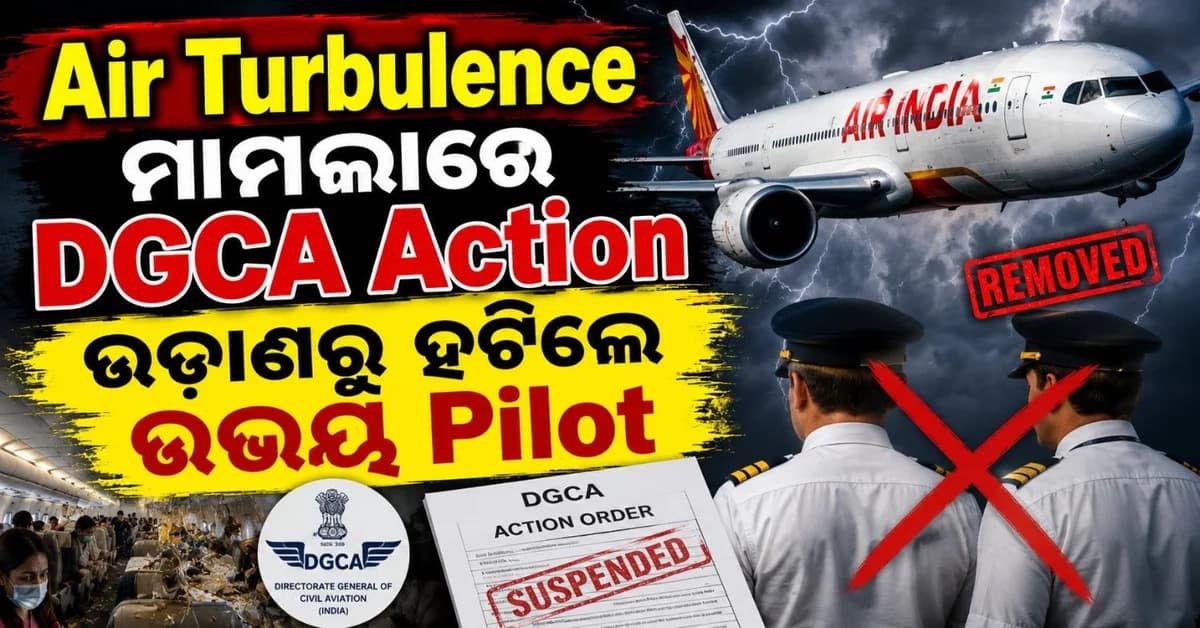 ଏୟାର ଇଣ୍ଡିଆ ଏୟାର ଟର୍ବ୍ୟୁଲାନ୍ସ ଘଟଣାରେ ବଡ଼ କାର୍ଯ୍ୟାନୁଷ୍ଠାନ; ଡ୍ୟୁଟିରୁ ହଟିଲେ ପାଇଲଟ୍