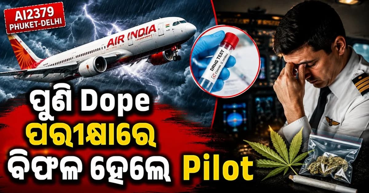ଆସିଲା ଦ୍ୱିତୀୟ ଡୋପ୍ ଟେଷ୍ଟ ରିପୋର୍ଟ; ଗଞ୍ଜେଇ ନିଶାରେ ବିମାନ ଉଡ଼ାଉଥିଲେ ପାଇଲଟ୍