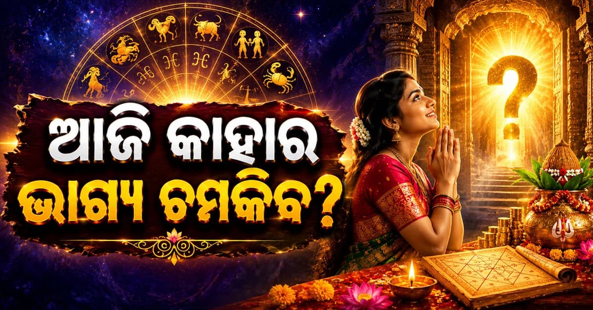 ଆଜିର ରାଶିଫଳ: ୧୨ ରାଶିର ଭାଗ୍ୟରେ ବଡ଼ ପରିବର୍ତ୍ତନ, ଜାଣନ୍ତୁ କାହାର ଦିନ ଶୁଭ?