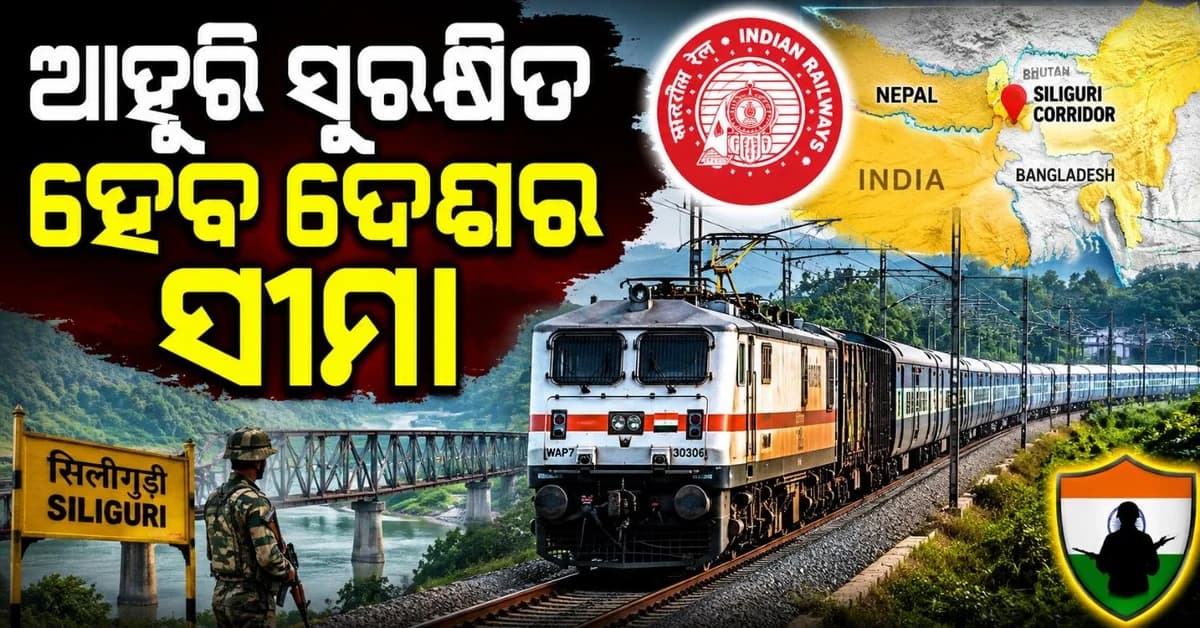 'ଚିକେନ୍ ନେକ୍ କରିଡର' ଲାଗି ଚତୁର୍ଥ ରେଳ ଲାଇନ୍ ନିର୍ମାଣକୁ ମିଳିଲା ମଞ୍ଜୁରୀ; ସୁରକ୍ଷିତ ହେବ ସୀମା