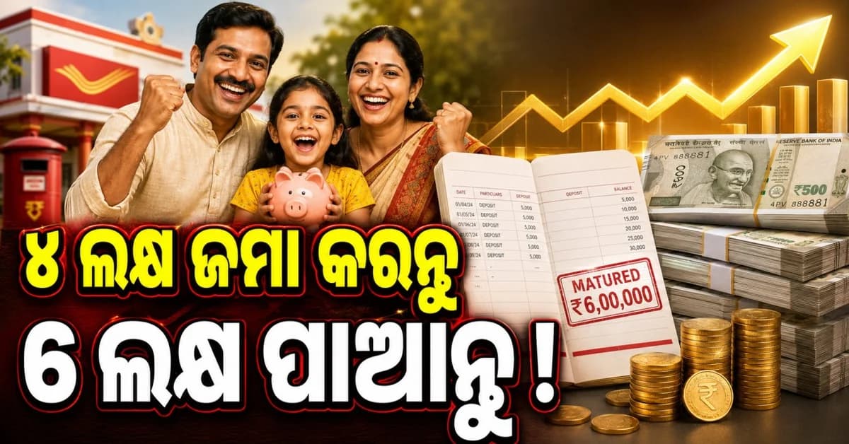 ପୋଷ୍ଟ ଅଫିସର ଜବରଦସ୍ତ ସ୍କିମ୍ ୫ ବର୍ଷରେ ବଡ଼ ରିଟର୍ଣ୍ଣ