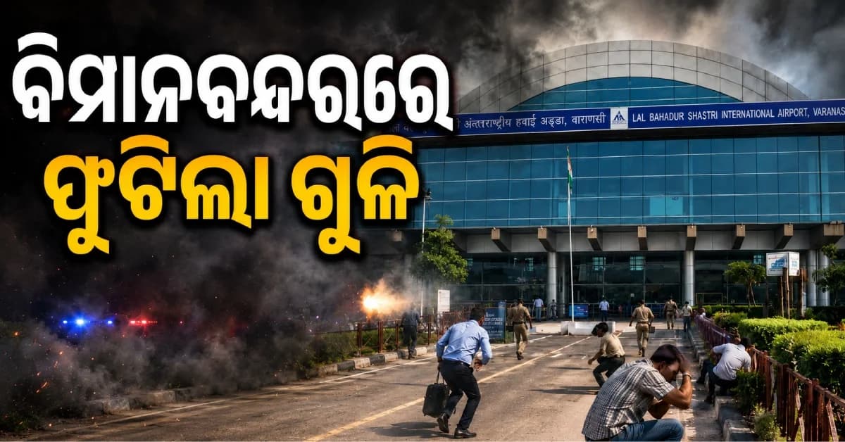 ବାରାଣସୀ ବିମାନବନ୍ଦରରେ ଗୁଳି ଫୁଟିଲା ! ଚେକିଂ ବେଳେ ୨ କର୍ମଚାରୀ ଗୁରୁତର