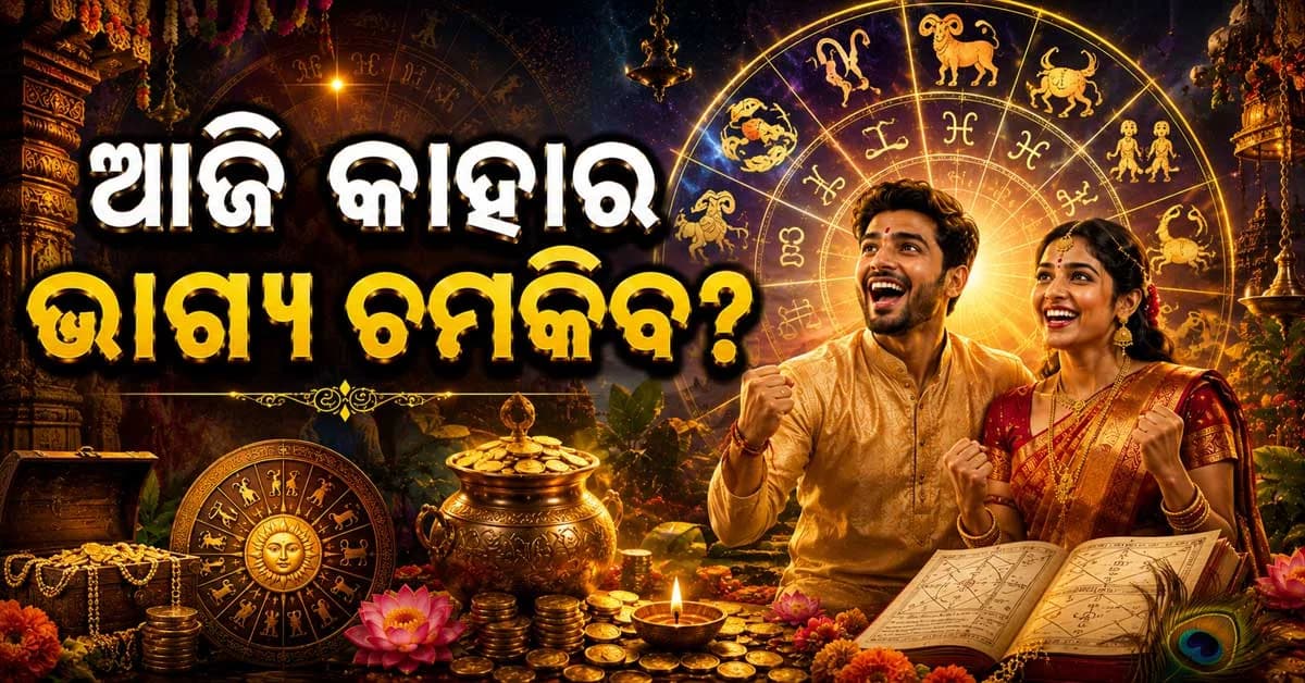ଆଜିର ରାଶିଫଳ: ୧୨ ରାଶିର ଭାଗ୍ୟରେ ବଡ଼ ପରିବର୍ତ୍ତନ, ଜାଣନ୍ତୁ କାହାକୁ ମିଳିବ ଧନଲାଭ