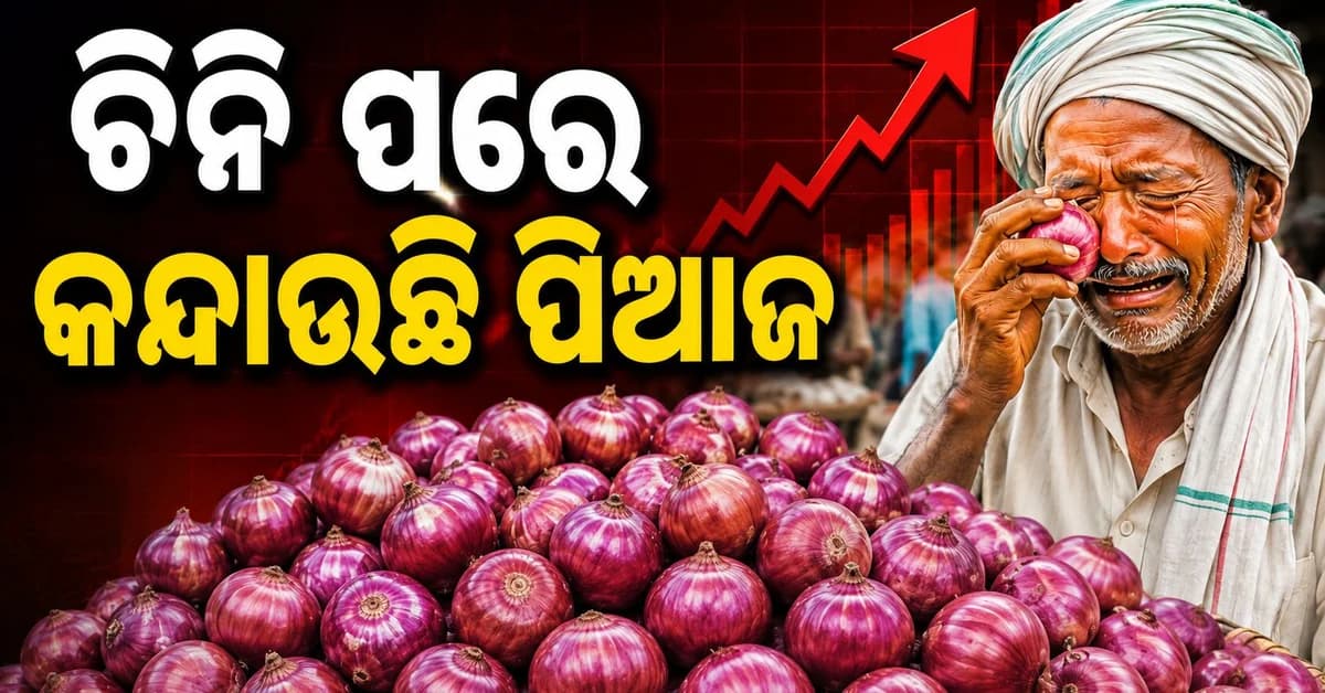 ରୋଷେଇ ଘରେ ମହଙ୍ଗା ମାଡ଼ ଚିନି ପରେ କନ୍ଦାଉଛି ପିଆଜ, ମାସକରେ ୭୦% ଯାଏଁ ବୃଦ୍ଧି