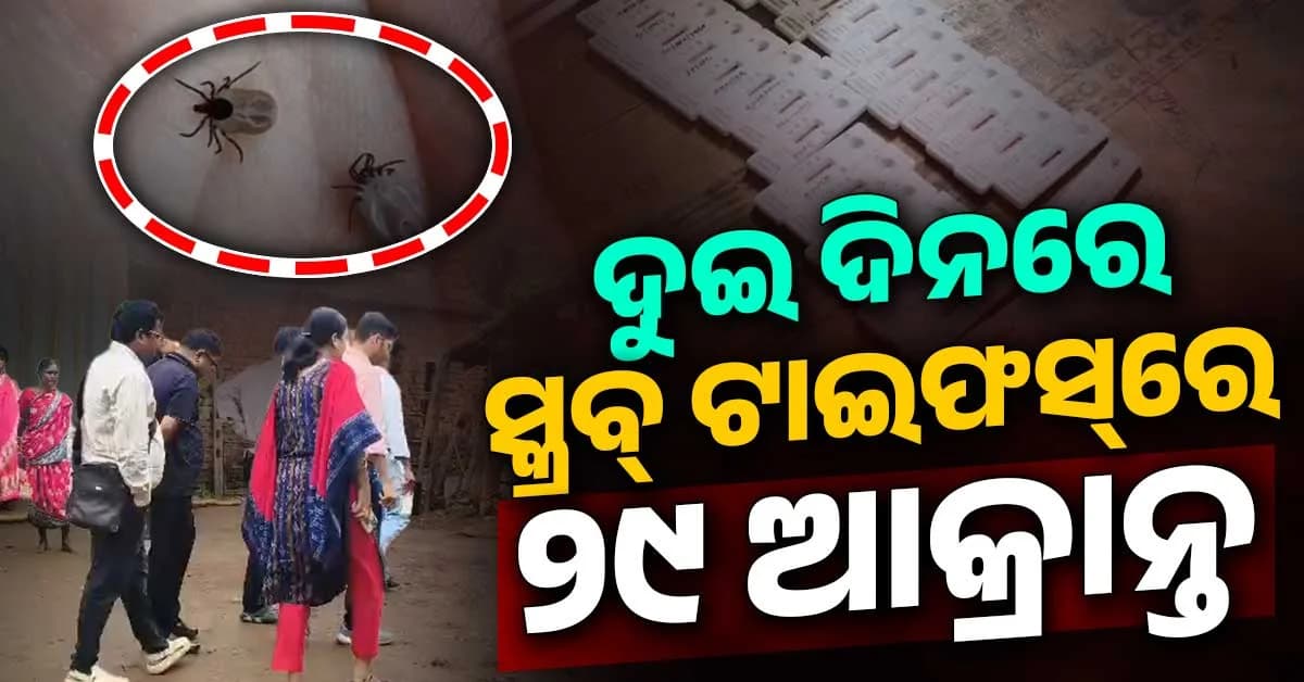 ଗାଁରେ ବ୍ୟାପୁଛି ସ୍କ୍ରବ୍ ଟାଇଫସ୍; ଘର ଘର ବୁଲି ପରୀକ୍ଷା କରୁଛି ଡାକ୍ତରୀ ଟିମ୍