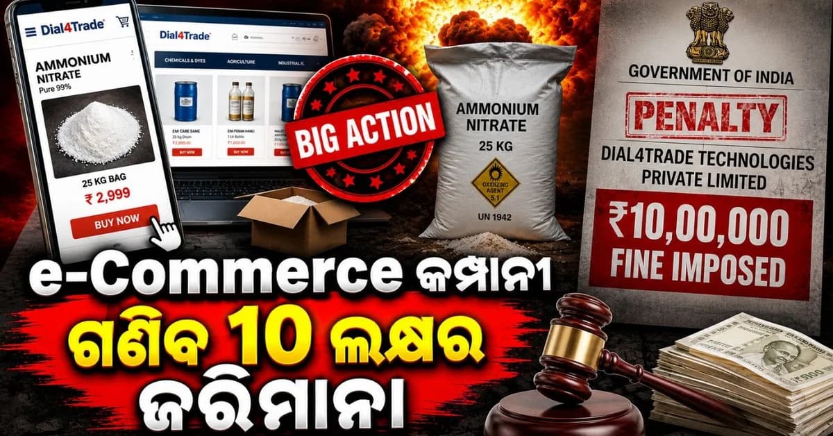 ଇ-କର୍ମସ ପ୍ଲାଟଫର୍ମ ବିରୋଧରେ ଲାଗିଲା ୧୦ ଲକ୍ଷର ଜରିମାନା; ଅନଲାଇନ୍ ବିକ୍ରି କରୁଥିଲା...