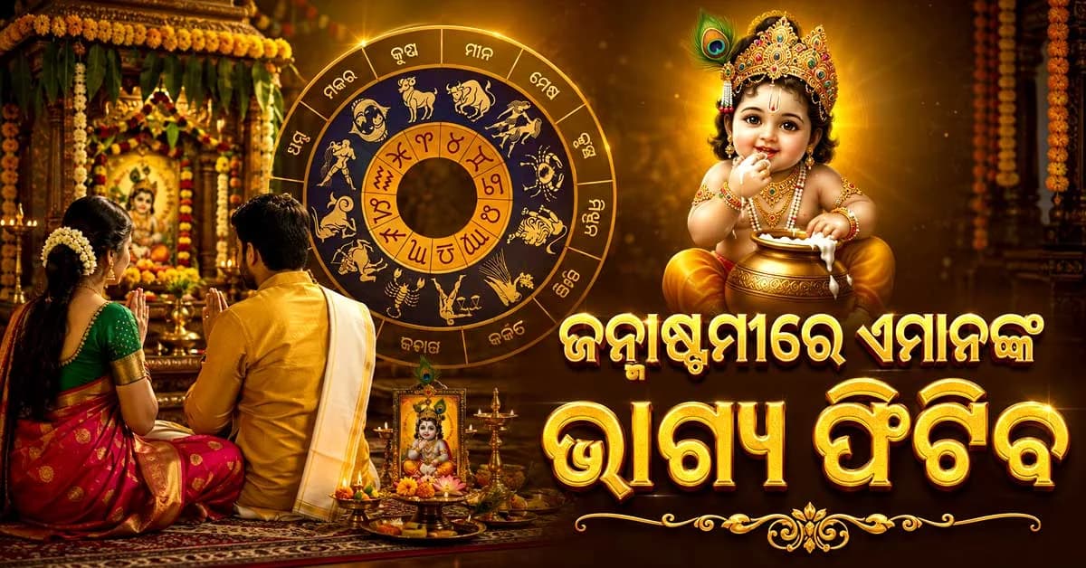ଆଜି ପବିତ୍ର ଜନ୍ମାଷ୍ଟମୀ; ବ୍ୟବସାୟ, କର୍ମ କ୍ଷେତ୍ରରେ ଏମାନେ ପାଇବେ ଲାଭ