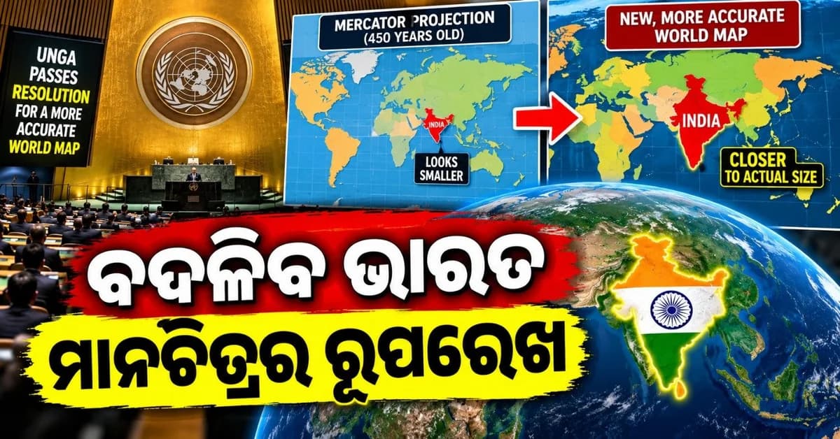 Google Maps ଠାରୁ ନେଇ ସ୍କୁଲ ବହି ପର୍ଯ୍ୟନ୍ତ ବଦଳିବ World Map; ଜାତିସଂଘର ନୂତନ ମାନଚିତ୍ରରେ କିପରି ନଜର ଆସିବ ଭାରତ?