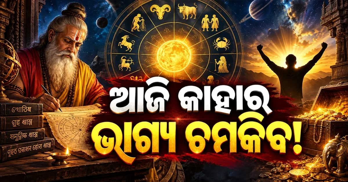 ଆଜିର ରାଶିଫଳ: ୧୨ ରାଶିର ଭାଗ୍ୟ ବଦଳିବ, ଜାଣନ୍ତୁ କାହାକୁ ମିଳିବ ଧନଲାଭ!
