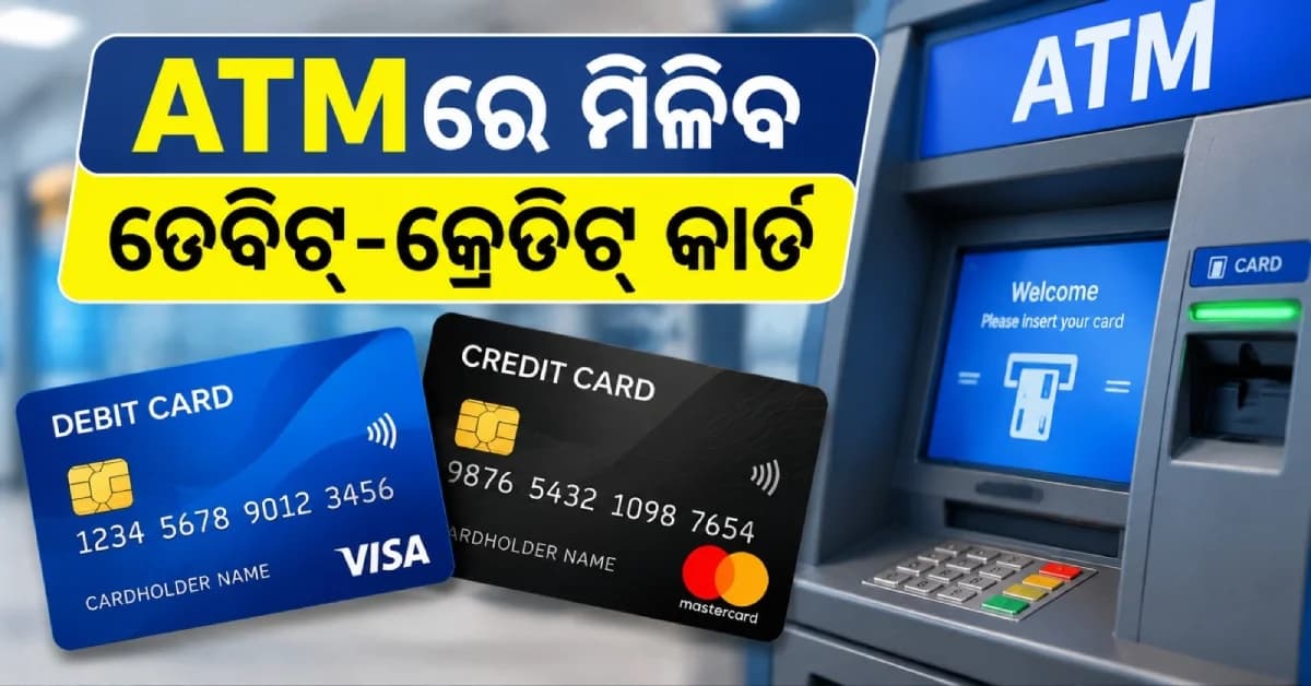 ଏଣିକି ATMରୁ ମିଳିବ ଡେବିଟ୍-କ୍ରେଡିଟ୍ କାର୍ଡ ! ଜାଣନ୍ତୁ ନୂଆ ବ୍ୟାଙ୍କିଂ ସୁବିଧା