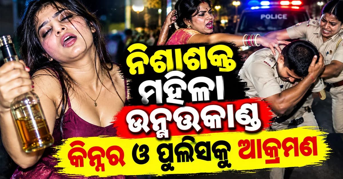 ବିଳମ୍ବିତ ରାତିରେ ନିଶାସକ୍ତ ମହିଳାଙ୍କ ଉନ୍ମତ୍ତକାଣ୍ଡ, କିନ୍ନରଙ୍କୁ ପିଟିଲେ, ନାକେଦମ୍ ପୁଲିସ