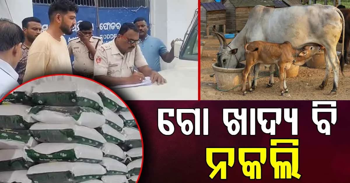 ଅସଲି ବ୍ରାଣ୍ଡ ନାଁରେ ବିକ୍ରି ହେଉଥିଲା ନକଲି ଗୋଖାଦ୍ୟ; ପଶୁଙ୍କୁ ବି ଛାଡ଼ିଲେନି