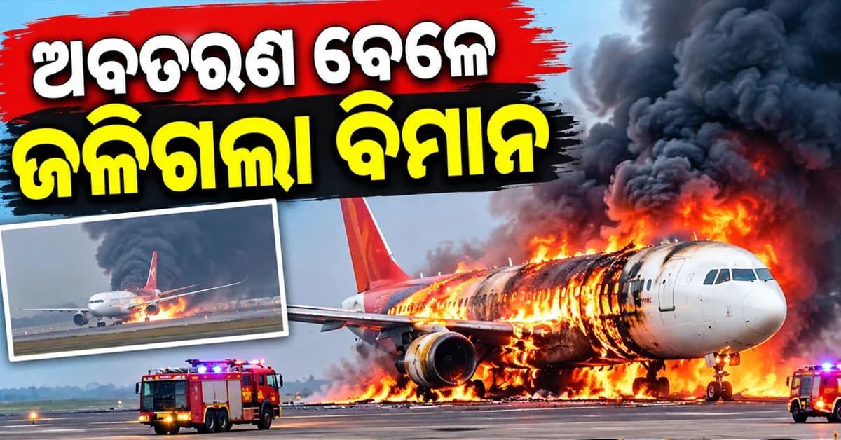ଅବତରଣ ବେଳେ ଜଳିଗଲା ବିମାନ, ଏହି ବିଶିଷ୍ଟ ବ୍ୟକ୍ତିଙ୍କ ହେଲା ମୃତ୍ୟୁ