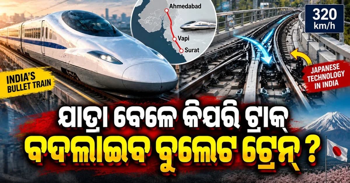 ଆଖି ପିଛୁଳାକେ ଟ୍ରାକ୍ ବଦଳାଇବ ବୁଲେଟ୍ ଟ୍ରେନ୍; ପରୀକ୍ଷଣ ପାଇଁ ଜୋରଦାର ଚାଲିଛି ପ୍ରସ୍ତୁତି