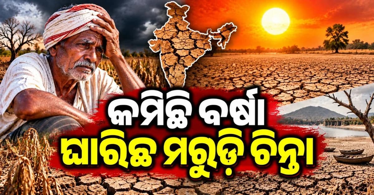 ସରିବାକୁ ବସିଲାଣି ମୌସୁମୀ ଋତୁ; ଅଭାବୀ ବର୍ଷା ଯୋଗୁଁ ଦେଶରେ ବଢିଲା ମରୁ଼ଡ଼ି ଚିନ୍ତା