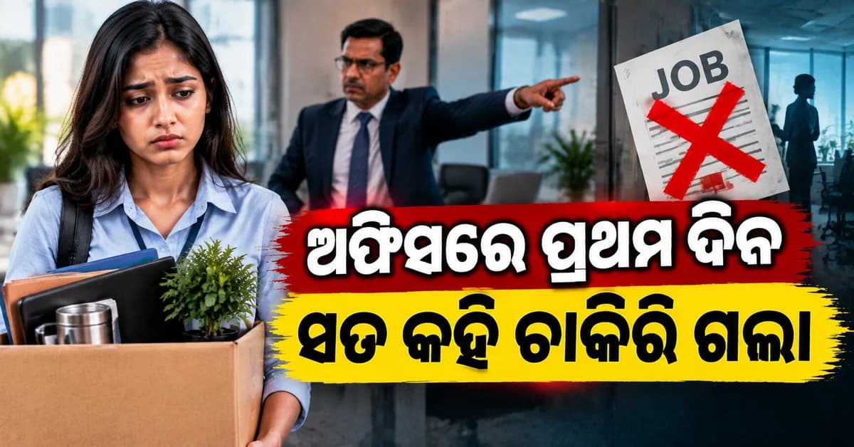 ଚାକିରିର ପ୍ରଥମ ଦିନରେ ହିଁ ଛଟେଇ: ସତ କହିବା ମହିଳାଙ୍କୁ ପଡ଼ିଲା ମହଙ୍ଗା