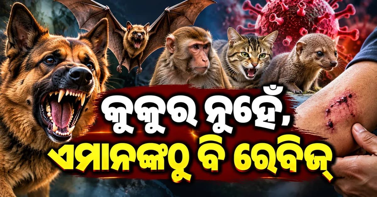 କେବଳ କୁକୁର ନୁହେଁ, ଏହି ଜୀବଜନ୍ତୁଙ୍କ କାମୁଡ଼ାରୁ ବି ହୋଇପାରେ ରେବିଜ୍