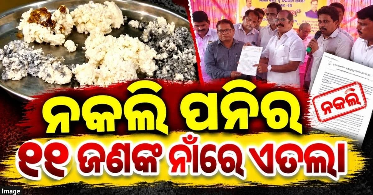 ପନିରରେ ମଇଦା ଓ ଡିଟରଜେଣ୍ଟ; ୧୧ ଜଣଙ୍କ ନାଁରେ ଏତଲା ଦେଲା ପ୍ରଶାସନ