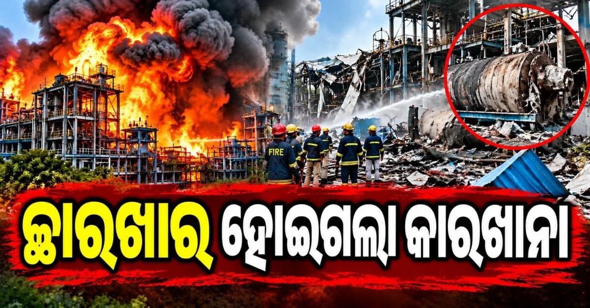 ବଏଲର୍ ବିସ୍ଫୋରଣ ପରେ ଛାରଖାର ହୋଇଗଲା ଶ୍ରୀ ସିଟି ଫାର୍ମା ପ୍ଲାଣ୍ଟ; ୫ ମୃତ, ୧୦ ଗୁରୁତର ଆହତ