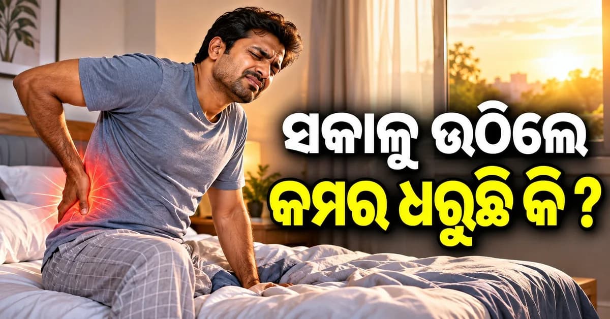ସକାଳୁ ଉଠିବା ପରେ କମର ଧରୁଛି କି ? ଶୋଇବା ପୂର୍ବରୁ କରନ୍ତୁ ଏହି କାମ