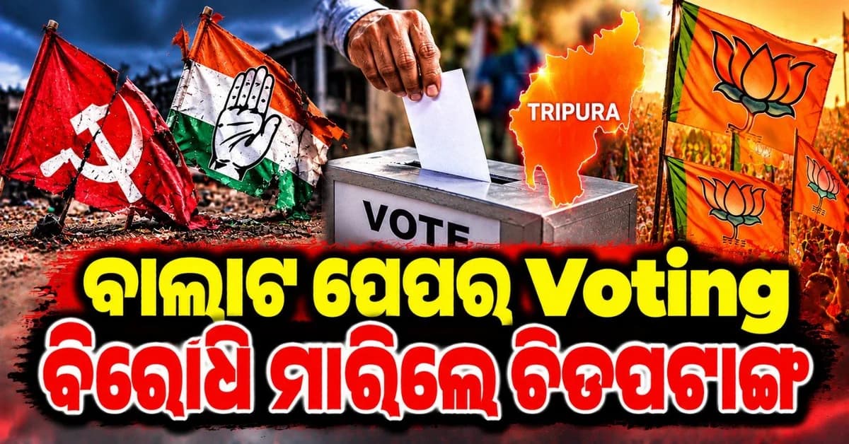 ବାଲାଟ ପେପର ମାଧ୍ୟମରେ ଅନୁଷ୍ଠିତ ହେଲା ନିର୍ବାଚନ; ତଥାପି ଚିତପଟାଙ୍ଗ ମାରିଲେ ବିରୋଧି