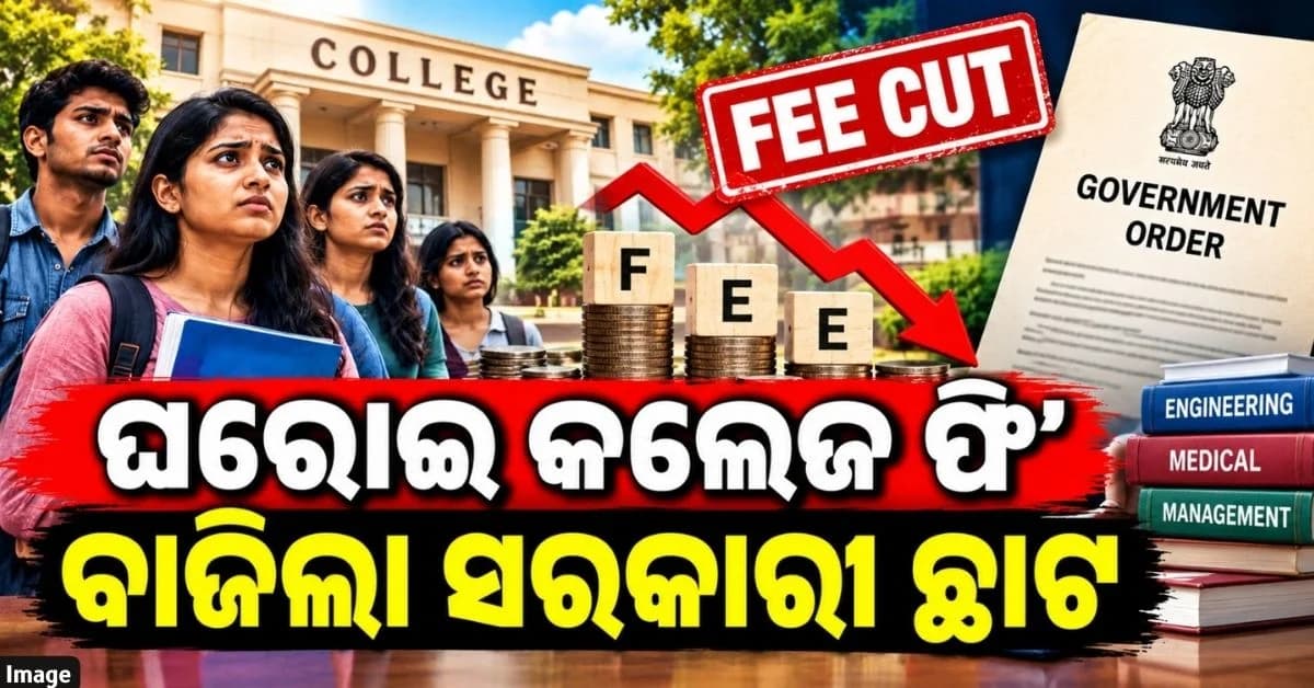 ଘରୋଇ କଲେଜରେ ମନଇଚ୍ଛା ଫି’ ଉପରେ ଲାଗିଲା ସରକାରୀ ଅଙ୍କୁଶ