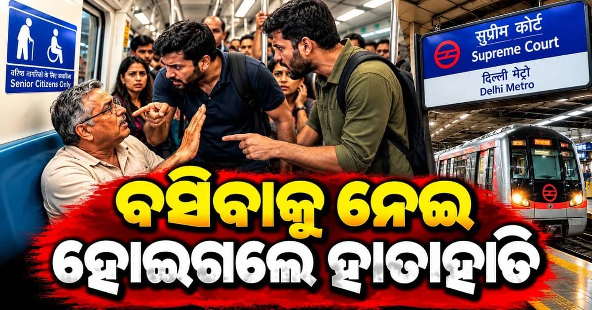 ମେଟ୍ରୋ ରେ ସିଟ୍ କୁ ନେଇ ମହାଭାରତ; ଚାଲିଗଲା ଯାତ୍ରୀଙ୍କ ଜୀବନ