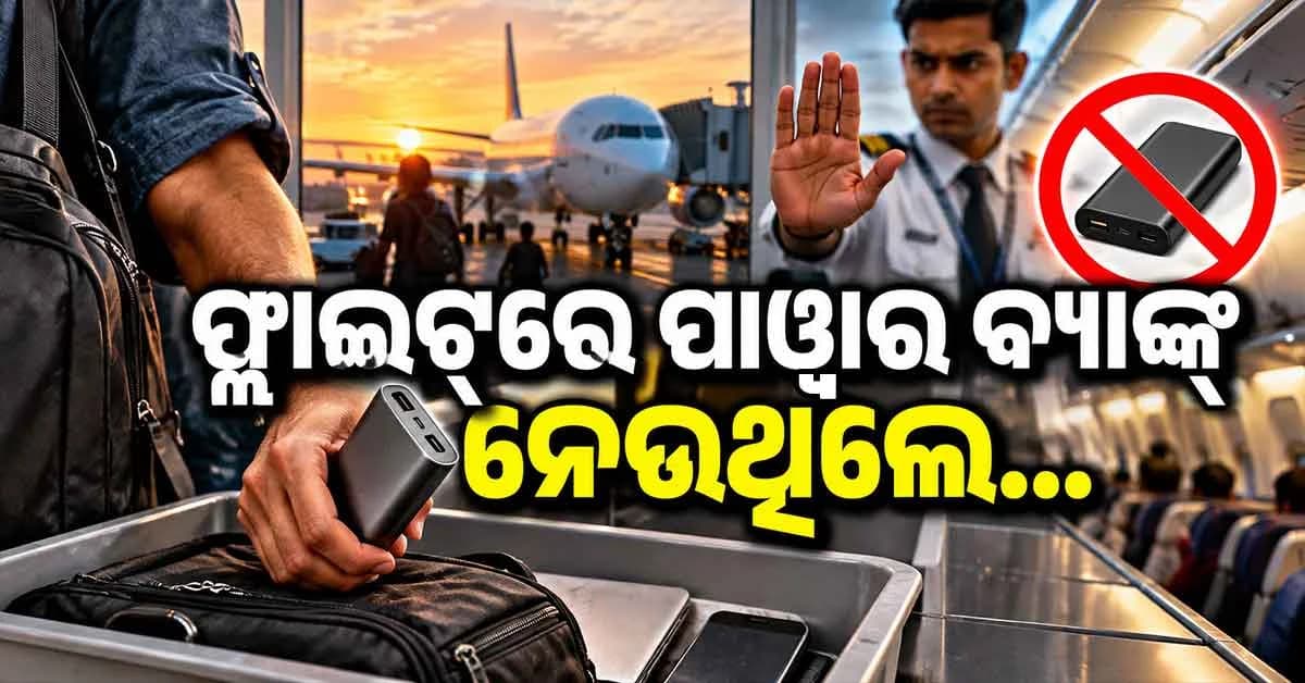 ଫ୍ଲାଇଟ୍ରେ ପାୱାର ବ୍ୟାଙ୍କ୍ ନେବା କେତେ ସୁରକ୍ଷିତ ? ଇଣ୍ଡିଗୋ ବିମାନର ଘଟଣା ପରେ...