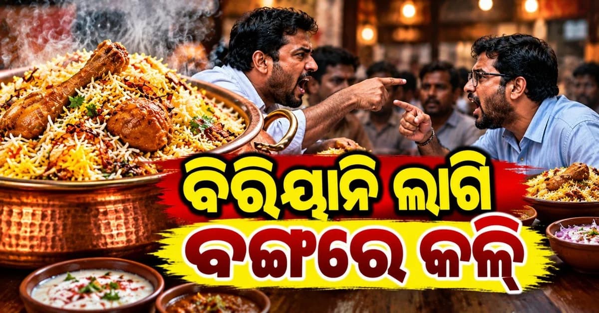 ଦୁର୍ଗା ପୂଜା ସମୟରେ ବିରିୟାନି ଲାଗି ତେଜିଲା ବିବାଦ
