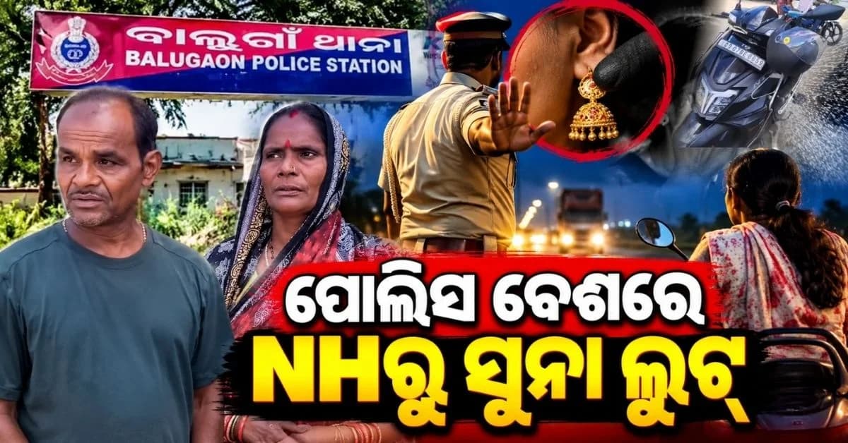 ଚେକିଂ ବାହାନାରେ NH-୧୬ରେ ସ୍କୁଟି ଅଟକାଇଲେ, ମହିଳାଙ୍କ ଆଖିରେ ରାସାୟନିକ ଗୁଣ୍ଡ ପକାଇ କାନଫୁଲ ନେଇଗଲେ
