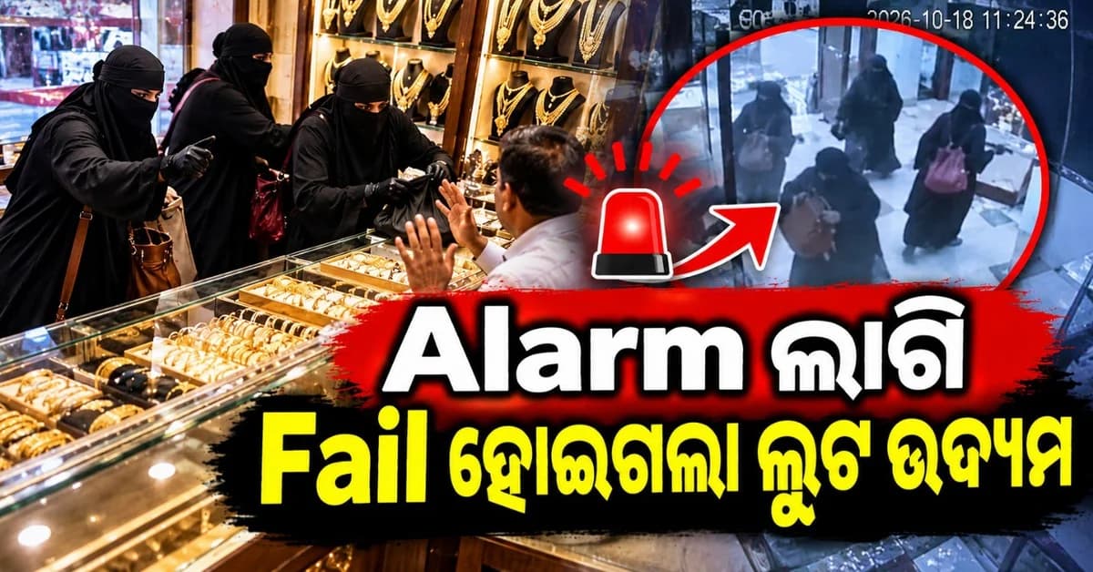 ବୁର୍ଖା ପିନ୍ଧା ଗ୍ୟାଙ୍ଗ୍ ଡକାୟତି ଉଦ୍ୟମ ବିଫଳ! ପଡୋଶୀ ଚିତ୍କାର କରିବା ପରେ ମାରିଲେ ଛୁ...