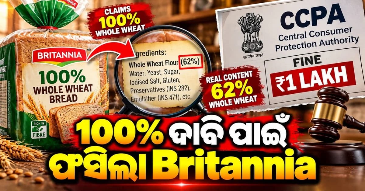 ୧୦୦% ଦାବି ପାଇଁ ଫସିଲା ବ୍ରିଟାନିଆ; ୧୫ ଦିନ ମଧ୍ୟରେ ରିପୋର୍ଟ ମାଗିଲା CCPA