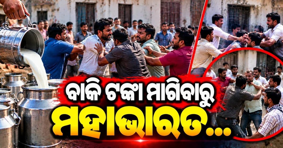 ଉଧାର କ୍ଷୀର ଟଙ୍କା ମାଗିବାରୁ ଫୁଟିଲା ଗୁଳି; ଛାତରୁ ଫିଙ୍ଗିଲେ ପଥର
