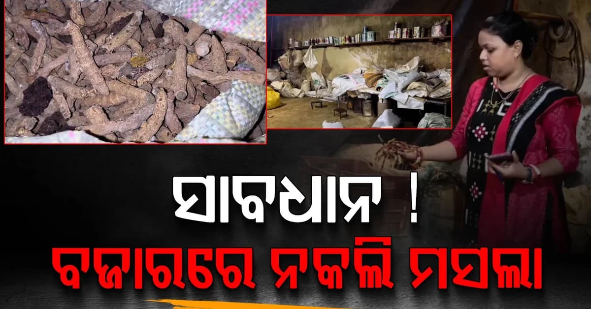 ମସଲା ନାଁରେ ବିଷ ବିକ୍ରି! ଫିମ୍ପି ଲାଗିଥିବା ହଳଦୀ ଓ ଲଙ୍କାରୁ ତିଆରି ହେଉଥିଲା ଗୁଣ୍ଡ
