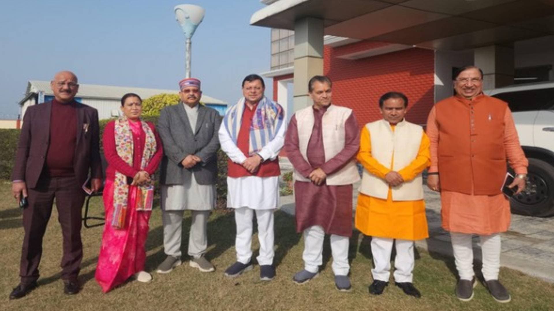 Uttarakhand CM Dhami, Cabinet Ministers Set Off For Ayodhya Ram Temple Visit